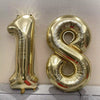 40'' Gold Number Helium Foil Balloon, Great For Birthday, Anniversary And Party Decoration, Back To School Valentine Day